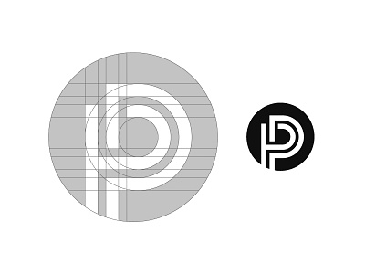 PP Monogram Grid grid icon letter logo logotype mark minimalist monogram p pp symbol typography