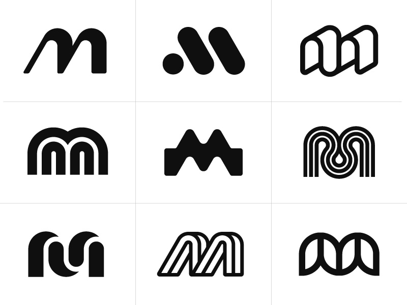 M Logo Collection by Michal Tomašovič on Dribbble