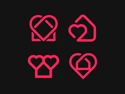 Heart + Heart Logos