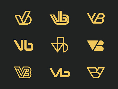 VB marks architechture geometry identity letter letterlogo logo logo design logotype mark monogram symbol vb