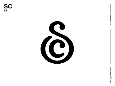 SC c lettermark letters logo logo design logomark logotype mark monogram s sc symbol typography