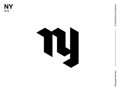 NY lettermark letters logo logo design logomark logotype mark monogram n ny symbol typography y