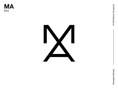 MA a lettermark letters logo logo design logomark logotype m ma mark monogram symbol typography