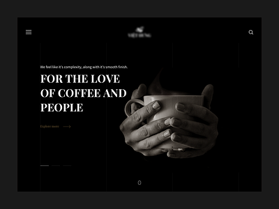 Coffee Landing Page cafe coffee dark theme landing page ui ux website