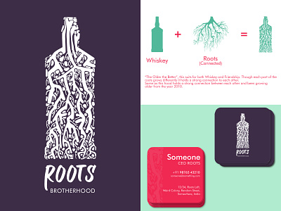 Roots_(BrotherHood) branding brotherhood design friendship illustration logo typography ui ux vector