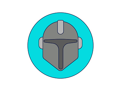 The Mandalorian 2d design icon illustration logo mandalorian starwars