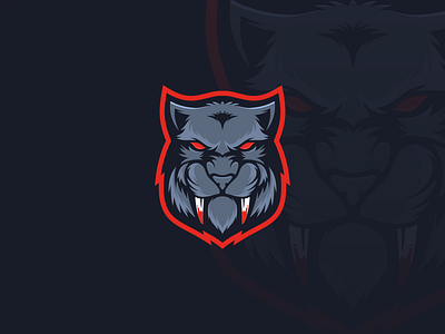 Tigertooth Logo animal design esport head icon logo mascot vector