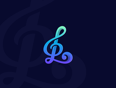 L MUSIC brand creative design graphicdesign icon letter lettermark letters logo logo design logotype minimalist music music app music player simpe tone vector