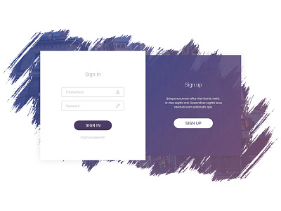 Sign In - Sign Up brush fields sign in sign up