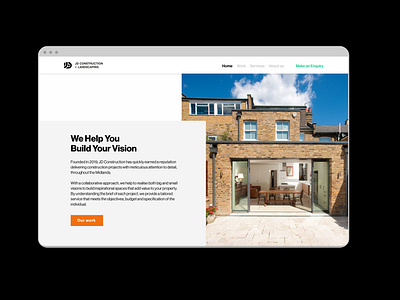 Construction Desktop Web Design