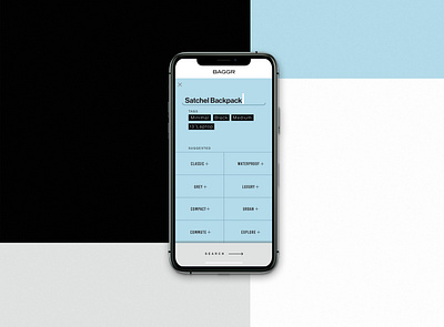 Minimal Backpack Mobile App | UI | UX app app design minimal mobile ui typography ui ux web web design website