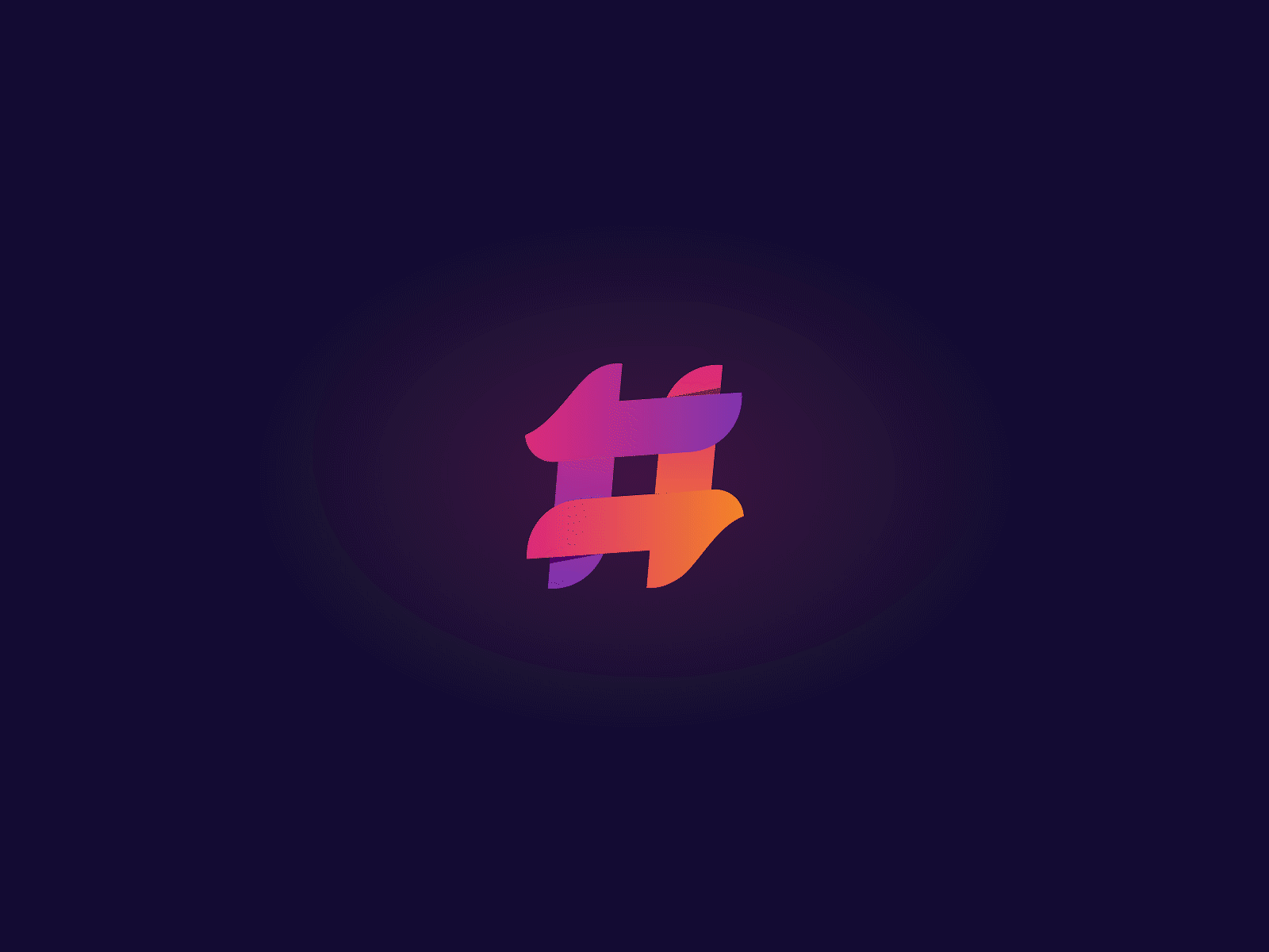 app intro animation for "Hashtag Wizard"