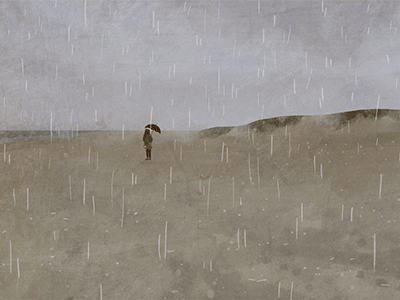 rainy day at the beach animatedgif animation beach gif melancholic rain