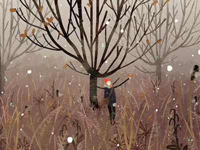 first snow animated animation autumn gif illustration snow