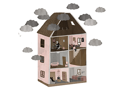 fernweh animatedgif animation gif home house