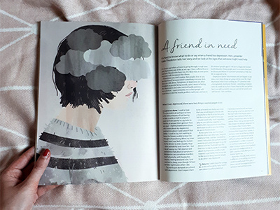 teen breathe depression editorial illustration magazine