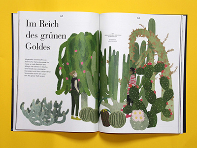 The Weekender 2 cactus editorial illustration magazine