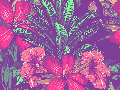 Tropical flowers.