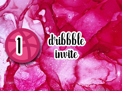 1 Dribbble Invite dribbble invitation invitation invite