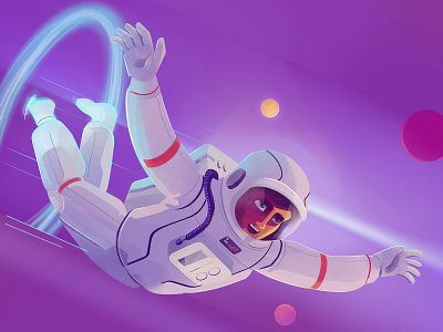 Astronaut • Digital Art astronaut graphic design illustration lighting poster