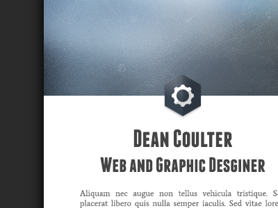 79th Portfolio concept coulter dean design graphic grunge portfolio subtle texture web