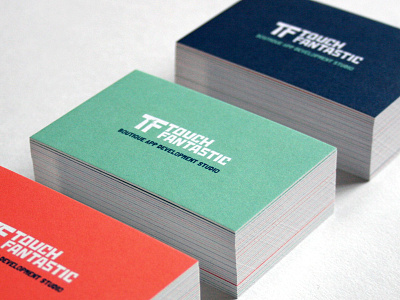 Touch Fantastic Business Cards branding business cards colors colours identity print typography