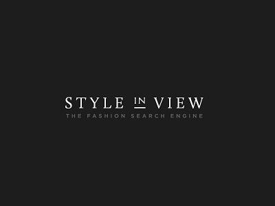 Style in View Brand Identity black brand design fashion identity logo serif typography