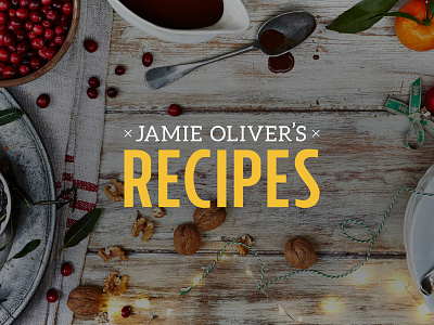 Jamie Oliver's Recipes App app branding design identity interface ipad iphone logo recipe typography ui ux