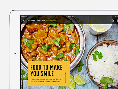 Jamie Oliver's Recipes App app cooking design interface ios ipad iphone recipe typography ui ux