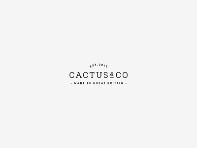 Cactus & Co. Logo branding business cards design drawing identity illustration line logo stationery typography