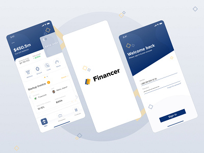 Financer concept app design app designer design design app interface design interface designer ios sign in ui uidesign