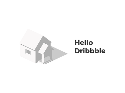 Hello, Dribbble! debut dribbble first gray hello home ivite logo