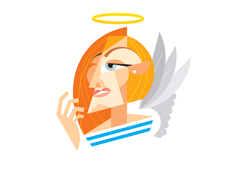 Angel & Demoness animation caricatures design icon illustration magazine дизайн иллюстрация
