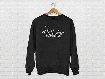 Hollister Sweater brand fashion hand lettering hollister jumper lettering script surf sweater tee tshirt typography