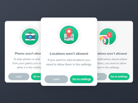 Spendee Permission Dialogs