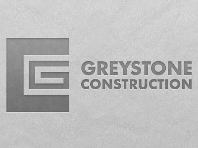 Greystone Construction branding construction logo stone