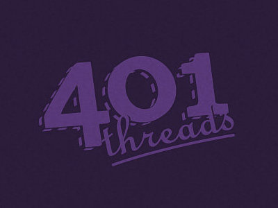 401 Threads branding logo rhode island typography