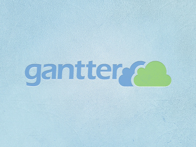 Gantter Cloud V2 blue branding cloud green logo texture