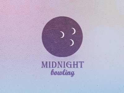 Midnight Bowling bowling branding logo sports texture
