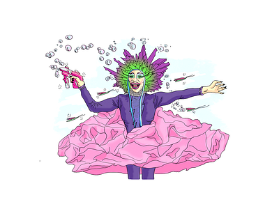 Pride Drag Queen Illustration