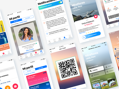 UX/UI redesign concept for Despegar app booking cards despegar ios profile ticket travel travel app ui ux