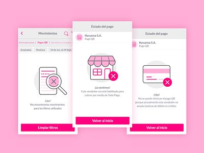 Todo Pago - Empty states & feedbacks app design emptystates feedbacks finance icons illustration system ui ux