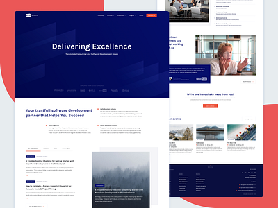 Corporate site redesign corporate design landing redesign ui ux web website