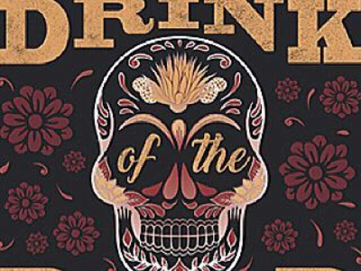 Drink of the Dead - Gold tequila label