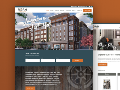 Roam Website Design