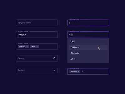 Dark mode inputs