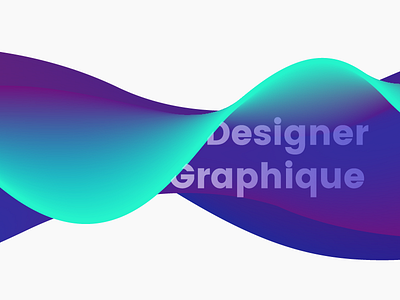 Personal banner 3d banner color design gradient graphic