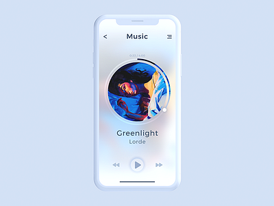 Music App UI concept app concept ios iphone music play player sound ui ux x