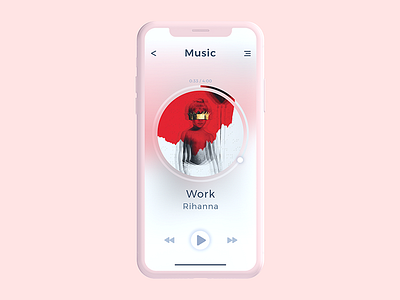 Music App UI concept 2 app concept ios iphone music play player sound ui ux x