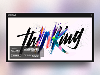 Creative Site Concept : Front page rebound concept dark minimal modern ui ux webdesign website